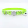 Collar Reflectante de Seda para Gato Compañero con Cascabel Esmerilado Collar para Perro Gato Cara de Gato Hebilla de Seguridad Anti-asfixia Collar
