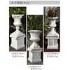 Columna Romana de Jardín Estilo Europeo Florero Alto Trofeo Grande Adorno de Entrada de Villa Patio Exterior Decoración de Pie