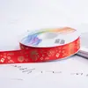 Cinta de Año Nuevo Decoración de Regalo Cinta para Envolver Regalos Felicitaciones Festivas de Año Nuevo Año del Caballo Cinta Estampada en Oro Festival de Primavera Cinta Roja