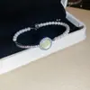 Pulsera Barroca Exquisita de Flor de Zircón y Perla Redonda, Pulsera de Lujo Ligero y Gama Alta, Joyería de Mano Dulce Retro Francesa