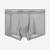 Ropa interior antibacteriana de seda helada Lingge para hombre Nivel 10 Boxer fresco para verano Color liso simple Transpirable Pantalones cortos de cuatro esquinas