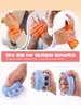 Fortalecedor de agarre de cinco dedos transfronterizo con bandas de goma suave de silicona y cuentas de masaje, un fortalecedor de agarre de mano para entrenamiento de fuerza y fitness
