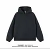 Sudadera con capucha Cleanfit de peso pesado americana para hombre y mujer, de calle, holgada y rígida, color liso, versátil, tendencia de otoño e invierno
