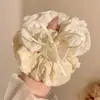 Laço de Cabelo de Renda Doce, Scrunchie de Luxo Estilo Coreano, Laço de Cabelo Extra-Grande para Coque, Corda de Cabelo para Rabo de Cavalo, Acessório de Cabelo