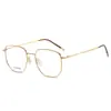 Nuevo Marco de Gafas de Titanio Puro 8502 Marco Grande Polygonal Mostrando la Cara Pequeñas Gafas de Moda Unisex Gafas Planas para Viajar