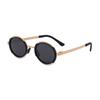 Nuevas Gafas de Sol Polarizadas con Montura Redonda de Moda Europea y Americana para Hombre, Gafas sin Tornillos para Conducir al Aire Libre, Gafas Transfronterizas