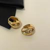 Bola Incrustada Zircon Geométrica Brincos Nicho Moda Design Elegante Sentido Orelha Studs Moda Personalizado Simples Brincos Brincos para Mulheres