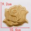 Adesivo de Aplique Flor Rosa de Tamanho Grande, Médio e Pequeno para Toalha de Mesa de Hotel e Lençol de Cama Reparo de Manchas Decalque para Passar a Ferro Adesivo para Tecido com Furo de Cigarro