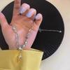 Collar de piedra lunar estrella para mujer, diseño de nicho de lujo accesible, cadena de suéter de alta gama, cadena de clavícula popular