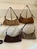 Cross2026 Otoño Nuevo Retro Mate Simple Gran Capacidad Bolso de Hombro Cruzado Individual para Mujer Versátil para Viajes Cotidianos Bolso de Axila