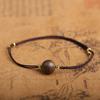 Pulseira de Madeira de Ágar de Bornéu Doze Signos Benmingfo Pulseira de Transferência Segura Contas Masculinas e Femininas Presente de Ano Novo