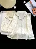 Conjunto de ropa de estar para niños estilo solapa, versión fina para primavera/otoño, cárdigan de manga larga para niñas, pijama de algodón nube estilo coreano que se puede usar como ropa exterior