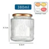 En Stock Frasco de Cristal con Rayas Verticales para Pájaros, Frasco Sellado de Buche de Pescado Estofado Fresco, Resistente a Altas Temperaturas, Apto para Cocinar al Vapor, Frasco Dosificador de Grado Alimenticio, Venta al por Mayor