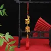 Decoraciones de Año Nuevo Transfronterizas, Adornos Pequeños Dorados de Plástico del Año del Cordero del Zodiaco Chino, Planta Lingote Bonsái Suministros Festivos