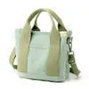 Bolso de lona nuevo de estilo japonés muy elegante, moderno y sencillo, bolso tote de gran capacidad, adecuado para el uso diario, bolsa para el almuerzo multiusos para mujer