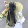 Accesorios para el Cabello Lolita, Velos, Pasador de Flor de Rosa, Pinza con Borde de Encaje, Pasador Gótico Oscuro Hecho a Mano Lolita