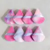 Esponja de Maquillaje Tie Dye Colorida Arcoíris Base de Maquillaje Cristal Súper Suave Venta al por Mayor de Fábrica Comercio Exterior Terciopelo de Cristal