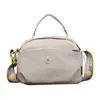 Bolso cruzado ligero de nailon para mujer con cremallera, bolso pequeño multicapa simple, bolso de hombro casual para el día a día
