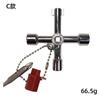 Chave Cruzada Yunbei Chave de Boca para Porta de Elevador Válvula de Hidrômetro Chave Triângulo Interno Buraco Quadrado Buraco Redondo Ferramenta de Bit