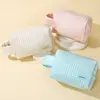 Nueva Bolsa de Almacenamiento Impermeable de Gran Capacidad con Forma de Pastel Octagonal de Piel Sintética para Maquillaje para Mujeres, Bolsa Organizadora Portátil de Almacenamiento, Bolsa de Maquillaje