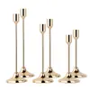 Suporte de Vela Europeu Simples com Sino Suporte de Vela de Metal Transfronteiriço Decoração de Casa Hotel Casamento Ornamento Ornamento Vela Ornamento de Vela