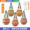 Bolsa de Rede Portátil Selecionada Cuidadosamente para Basquete Bolsa para Futebol Bolsa para Vôlei Armazenamento para Bolas Bolsa de Malha Espessa Bicolor para Futebol Basquete Vôlei