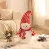 Decoração de boneco de neve de desenho animado de Natal boneca grande decoração de Natal layout de cena de vitrine de shopping