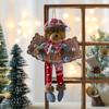 Zonghong Nuevo Producto Transfronterizo Árbol de Navidad Adornos Pequeños Muñeco Creativo de Papá Noel Reno Colgante de Puerta Colgante de Ventana Decoración