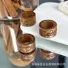 Madera de Durazno Elefante Pequeño Anillo Corredor Accesorio Artesanal Pulsera DIY Hecha a Mano Accesorio de Joyería de Moda T3111