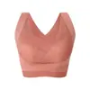 Top esportivo à prova de choque com renda nas laterais e fecho cruzado para mulheres, sem costura, costas bonitas, sutiã ajustável para yoga e fitness, respirável