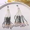 Estilo Chino Borla Flecos Vintage Perlas Perlas Colgante Pequeño DIY Dopamina Colorido Broche Accesorio Colgante Encanto para Bolsa