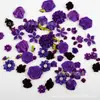 75 piezas de Amazon Más Vendido morado oscuro Hecho a Mano Tela traje Calcomanía DIY Zapatos y Sombreros Accesorios de Ropa Accesorios de Flores