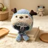 Touca para Bebê para Outono e Inverno, Design Fofo de Veado, Touca de Tricô para Meninas, Touca Quente de Puxar com Proteção para as Orelhas para Meninos, Touca à Prova de Vento para Bebê