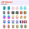 Traje de 85 piezas de cuentas de aleación con agujero grande, colgante de gota de aceite de resina de colores, joyería transfronteriza, traje DIY, regalo para niños