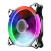 Ventilador de resfriamento para gabinete de computador de mesa Aurora único 12 cm abertura colorida RGB 12025 ventilador silencioso