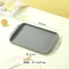 Múltiples bandejas plásticas antideslizantes comerciales, bandejas rectangulares de comida rápida estilo chino, platos rectangulares para hamburguesas de cantina de hotel KFC