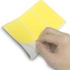 Etiqueta de color rectangular PVC adhesivo caja de cartón etiqueta marca de clasificación de color escrita a mano logo pasta
