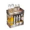 Caja de Almacenamiento de Escritorio con Ondas de Agua Patrón Glaciar Estante de Almacenamiento para Baño de Baño Estante de Almacenamiento Multicapa para Maquillaje Lavado Encimera