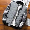 Chaqueta de béisbol de invierno para hombre, estilo japonés, camuflaje, moda moderna, abrigo corto, venta al por mayor