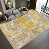 Alfombra de terciopelo de cristal de estilo chino para sala de estar, sofá, resistente a la suciedad y al desgaste, manta para mesa de centro, dormitorio, sala de estudio, alfombra decorativa informal y refrescante.