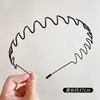 Faixa de cabelo ondulada infantil para meninas, faixa especial para lavar o rosto, presilha de cabelo ondulada preta invisível para meninas que não aperta o cabelo
