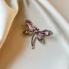 Broche Mariposa de Cristal de Lujo de Alta Gama Transfronterizo, Cristal Retro Incrustado con Diamantes, Elegante y con Estilo, Broche para Chaqueta de Traje para Mujer