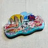 Imán de Refrigerador de Madera de Yunnan Souvenir de Viaje Atracciones de la Ciudad Punto de Referencia Cultural y Creativo Atracción Magnética