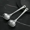 Cuchara Sopera Larga de Escamas de Pescado de Alta Calidad, Cuchara Sopera Grande para el Hogar, Skimmer de Acero Inoxidable para Hot Pot de Restaurante Japonés