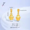 Puzuo Color Fuerte que Conserva el Color Arena Mate Oro Accesorios DIY Tesoros Auspiciosos Ocho Tesoros Caracola Pagoda de la Victoria Colgante Collar