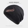 2021 Nuevo Sombrero de Lana Tejido Cálido con Bordado de Espiga de Trigo para Hombre, Sombrero Pullover a Prueba de Frío para Ciclismo al Aire Libre