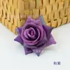 Flor Rosa 3D Flor Rosa Simulada Cabeça de Flor Rosa Parede de Flores de Estúdio Flores de Casamento Flores de Seda Arranjos Florais Flores de Sabão