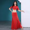 Vestido de Prática de Dança do Ventre de Verão com Saia Cauda de Peixe terno Gaze Dança Oriental Vestido de Performance de Mesa Vestido de Grupo 5593