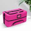 Bolsa de cosméticos de gran capacidad, estuche de tela multifuncional con doble apertura, estuche de tela Oxford para cosméticos, arte de uñas, tatuajes, belleza, caja de herramientas Foshan