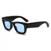 Gafas de Sol Estilo Jennie, Montura Gruesa, Gafas de Sol de Montura Cuadrada Grande, Gafas de Sol Anti-UV, Forma Cóncava para Hombres y Mujeres